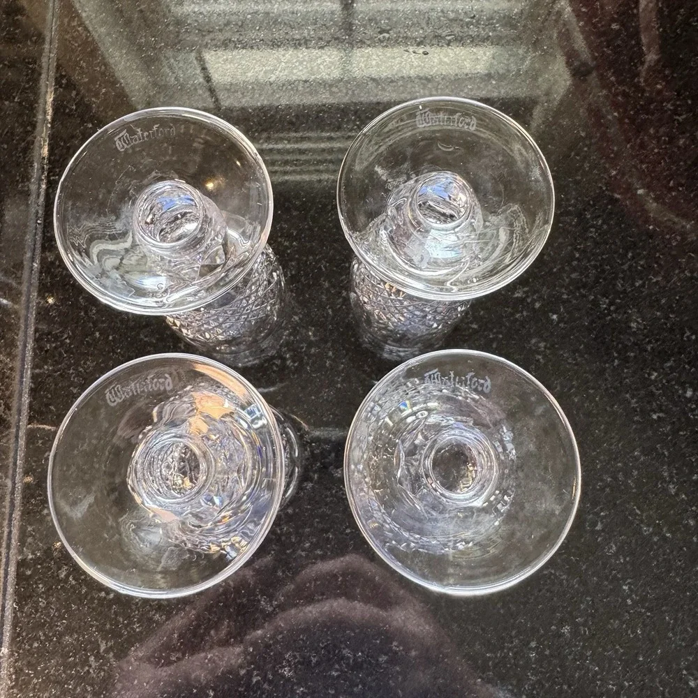 WATERFORD CRYSTAL‎ COLLEEN SHORT SHERRY GLASSES 2oz 4-1/4